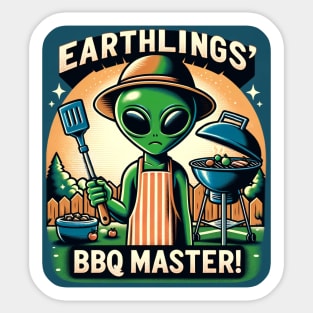 Earthlings Collection - Alien BBQ Master Sticker